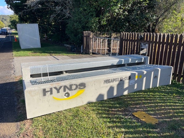 megapit before installation into road