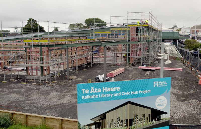 Framing brings Kaikohe’s community hub into view