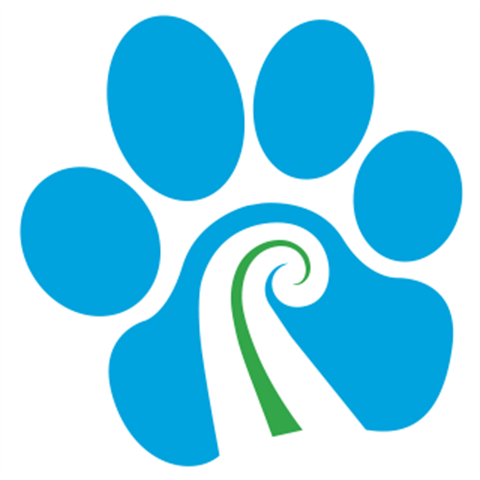 Adopt a dog paw logo