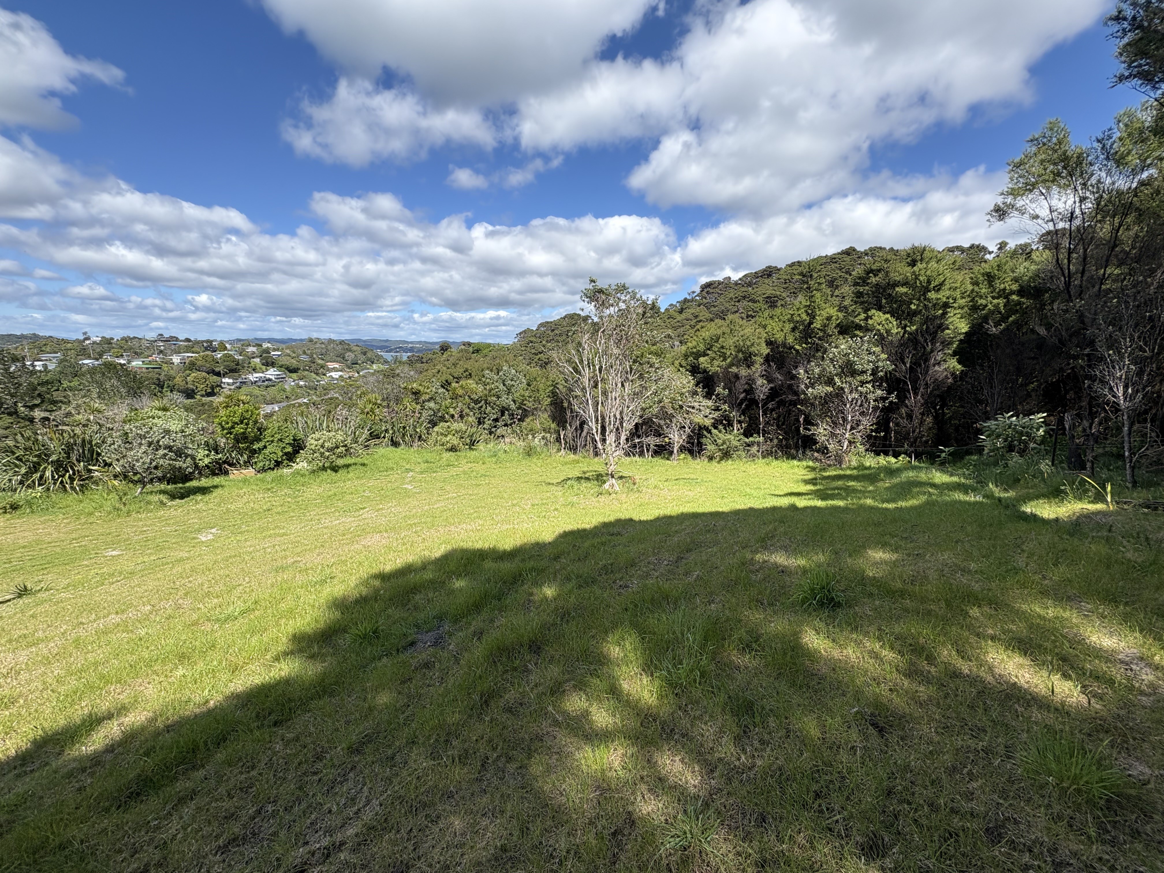 A grassy knoll area that is part of the extended land area