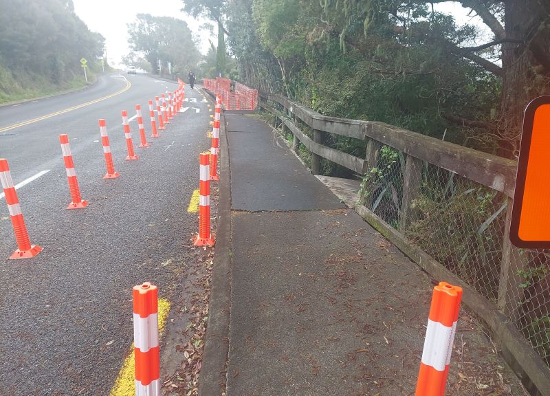 Slip repairs begin on Franklin Street, Ōpua, ferry lane 