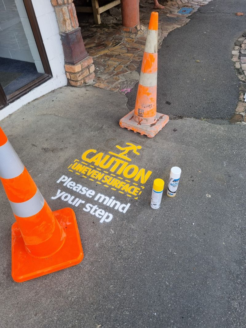 Unconventional hazard signs applied to Hundertwasser 